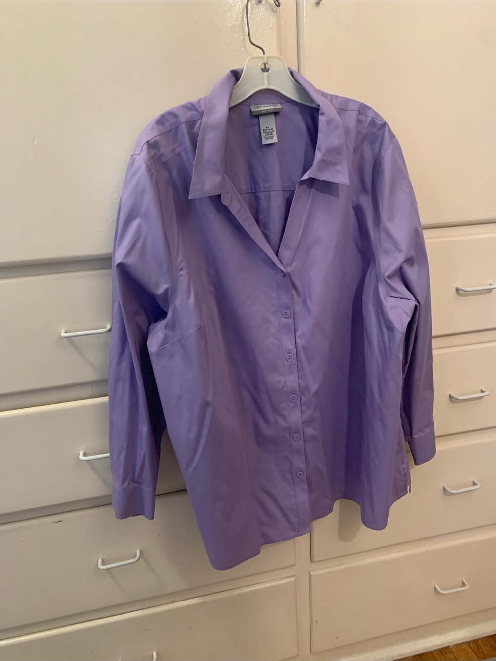 Long sleeve non iron bliuse